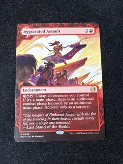 Aggravated Assault Wilds of Eldraine: Enchanting Tales Regular WOT 0039 MTG NM - Image 1