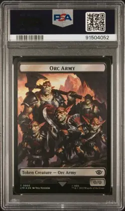 2023 MTG LOTR Orc Army-06/Food-09 foil PSA 9 - Image 2