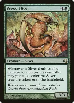 Brood Sliver - Foil Premium Deck Series: Slivers MP MTG - Image 1