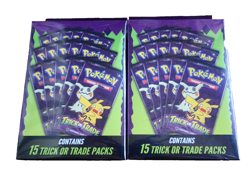 Lot (2) 2025 POKEMON Trick or Trade Hanger Box 15 Factory Sealed Packs FREE SHIP - Image 1
