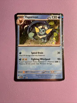 Pokemon TCG Vaporeon SVP168 Cosmos Holo Promo Pokemon Scarlet & Violet NM - Image 1