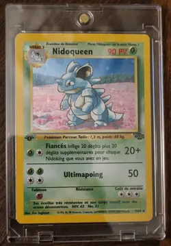 Carte Pokemon Nidoqueen 7/64 HOLO Set Jungle Edition 1 FR CGA Grading 8,5/10 - Image 1