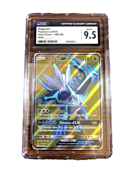 Dialga GX Full Art Ultra Rare #146 - CGC MINT+ 9.5 - 2018 Ultra Prism - Pokemon - Image 1