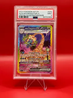 Pokemon Alolan Exeggutor ex 242/191 Sv08: Surging Sparks Holo SIR PSA 9 Mint - Image 1
