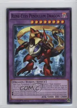 Rune-Eyes Pendulum Dragon 1st Ed. YuGiOh Master of Structure Deck #SDMP-EN043 - Image 1