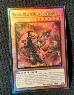 Yugioh! Blaster, Dragon Ruler of Infernos - RA03-EN010 - Prismatic Ultimate Rare - Image 1