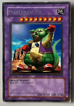 YuGiOh! MASTER OF OZ Card Lightly Played 1st Edition SOD-EN035 - Image 1