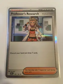 Pokemon TCG Professor's Research Sada's Scarlet & Violet Holo Card 189/198 - Image 1