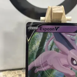 Espeon v SWSH201 Ultra Rare Holo Black Star Promo Pokemon Card - Image 3