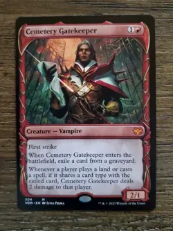 Cemetery Gatekeeper Showcase NM/M Innistrad Crimson Vow Magic the Gathering MTG - Image 1