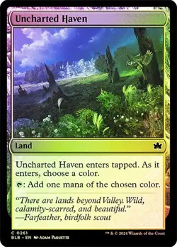 MTG-Uncharted Haven Bloomburrow(NM-FOIL)#261 - Image 1