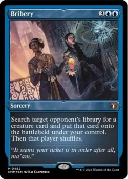 MTG English Bribery (Foil Etched) NM Foil Commander Masters - Image 1
