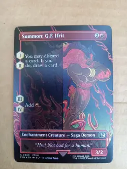 Summon: G.F. Ifrit #0369 FIN (Borderless) (FOIL) - MTG Final Fantasy ✨MINT FRESH - Image 1