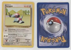 Porygon German Pokemon Base Set #39 1999 15fy - Image 3