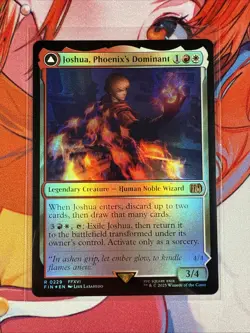 MTG Joshua, Phoenix's Dominant / Phoenix, Warden of Fire Foil Final Fantasy MINT - Image 1
