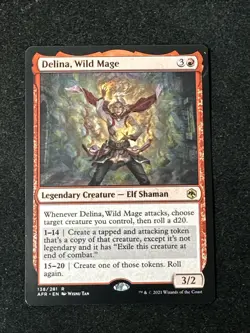 MTG Delina, Wild Mage Adventures in the Forgotten Realms 138/281 AFR NM Magic - Image 1
