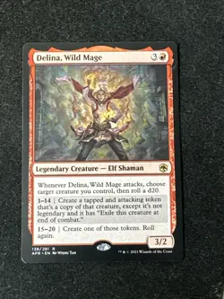 MTG Delina, Wild Mage Adventures in the Forgotten Realms 138/281 AFR NM Magic - Image 2