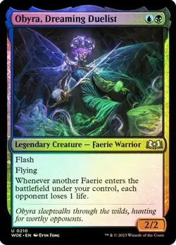 * OBYRA, DREAMING DUELIST * FOIL * WILDS OF ELDRAINE * NM * MTG * - Image 1