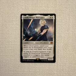 Cloud, Midgar Mercenary - M 0010 - Final Fantasy - MTG Magic the Gathering NM - Image 1
