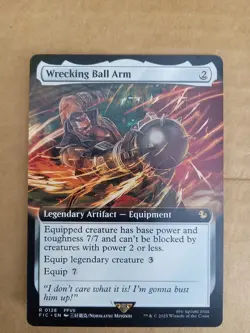 Wrecking Ball Arm Extended Art - FIC 0128 NM - MTG Magic MINT PACK FRESH - Image 1
