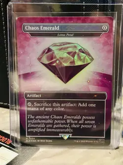 Chaos Emerald (Lotus Petal) NM Purple Foil - MTG Secret Lair Drop Sonic Bonus - Image 1