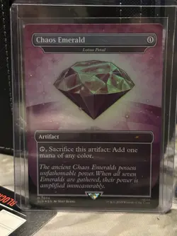 Chaos Emerald (Lotus Petal) NM Purple Foil - MTG Secret Lair Drop Sonic Bonus - Image 2