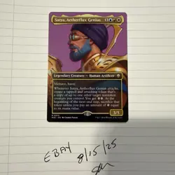 Satya, Aetherflux Genius (Borderless) #15 (Foil) NM Modern Horizons 3 Magic MTG - Image 1