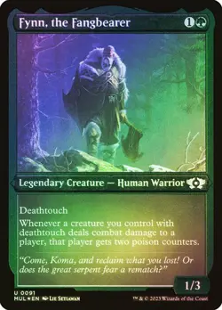 * FYNN, THE FANGBEARER * ETCHED FOIL * MULTIVERSE LEGENDS * NM * MTG * - Image 1