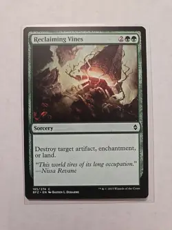 Reclaiming Vines - Battle for Zendikar - LP - MTG Magic - Common - Sorcery - Image 1
