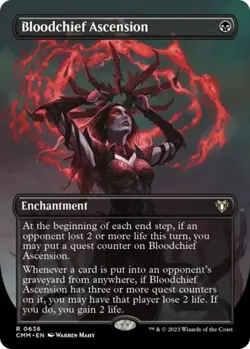 MTG English Bloodchief Ascension (Borderless) NM Foil Commander Masters - Image 1