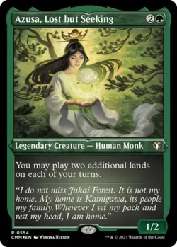 MTG English Azusa, Lost but Seeking (Foil Etched) NM Foil Commander Masters - Image 1