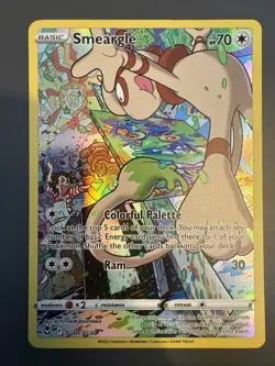 Smeargle TG10/TG30 Swsh12: Silver Tempest Trainer Gallery Holo Pokemon TCG - NM - Image 1