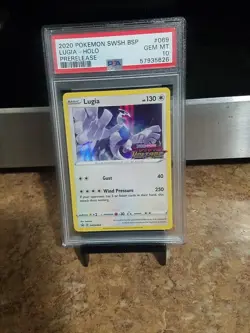 2020 Pokemon Swsh Bsp Lugia Holo Prerelease Psa 10 - Image 1