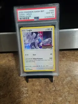 2020 Pokemon Swsh Bsp Lugia Holo Prerelease Psa 10 - Image 2