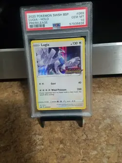 2020 Pokemon Swsh Bsp Lugia Holo Prerelease Psa 10 - Image 3