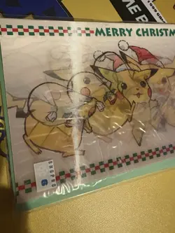 Early Pikachu Moving Christmas Handkerchief Promo Retro Rare Pokemon Card Game - Image 3