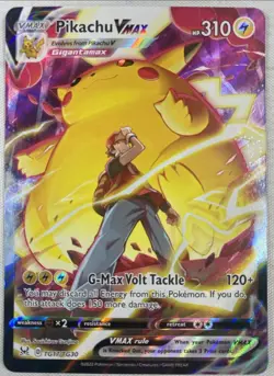 Pikachu VMAX TG17/TG30 Swsh11: Lost Origin Trainer Gallery Holo Pokemon TCG NM - Image 1