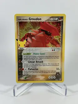 Team Magma’s Groudon Holo Pokemon Celebrations Collection 25th Anniversary 9/95 - Image 1