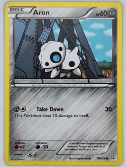 Aron 78/124 Pokemon - Black and White Dragons Exalted MP - Image 1