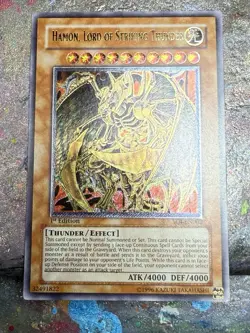 Yugioh SOI-EN002 Hamon, Lord Of Striking Thunder Ultimate Rare 1st Edition - Image 2