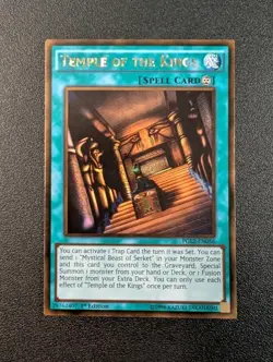 Temple of the Kings PGL2-EN056 Gold Rare 1st Edition Yugioh VLP - Image 1