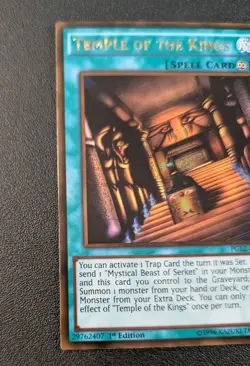 Temple of the Kings PGL2-EN056 Gold Rare 1st Edition Yugioh VLP - Image 2