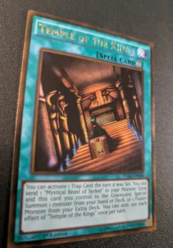 Temple of the Kings PGL2-EN056 Gold Rare 1st Edition Yugioh VLP - Image 3