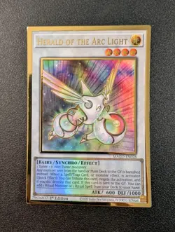 Herald Of The Arc Light MAGO-EN028 Gold Rare 1st Edition Yugioh VLP - Image 1
