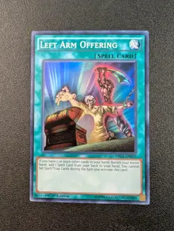 Left Arm Offering MIL1-EN015 Super Rare 1st Edition Yugioh LP - Image 1