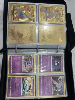 Pokemon Card Collection - Over 320 Cards With Leather Back Zippered Binder - Image 2