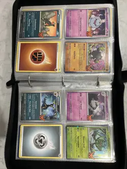 Pokemon Card Collection - Over 320 Cards With Leather Back Zippered Binder - Image 3
