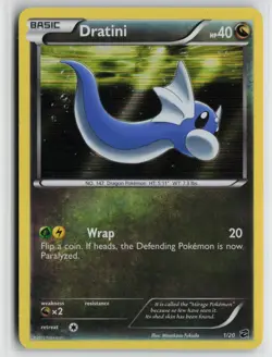 Pokemon Dratini (1) 1/20 Dragon Vault Holo Rare card MP - Image 1