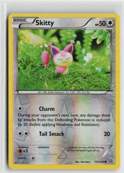 Pokemon Skitty 113/160 XY - Primal Clash Common card MP - Image 1