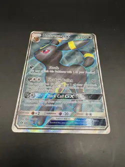 Pokemon Umbreon GX TCG Full Art Holo Card Sun & Moon 142/149 MINT - Image 1